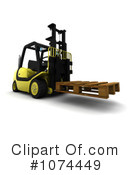 Forklift Clipart #1074449 by KJ Pargeter