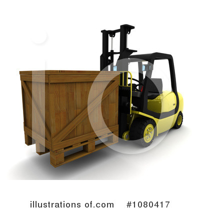Fork Lift Clipart #1080417 by KJ Pargeter