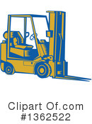 Forklift Clipart #1362522 by patrimonio