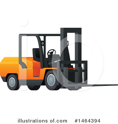 Royalty-Free (RF) Forklift Clipart Illustration by Vector Tradition SM - Stock Sample #1464394
