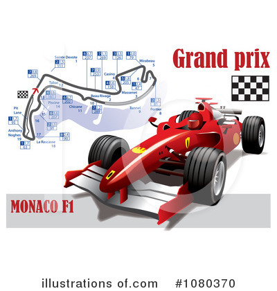 Royalty-Free (RF) Formula 1 Clipart Illustration by Eugene - Stock Sample #1080370
