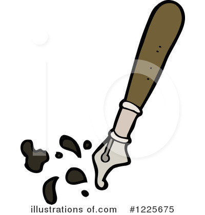 Royalty-Free (RF) Fountain Pen Clipart Illustration by lineartestpilot - Stock Sample #1225675