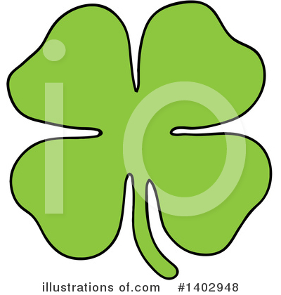 Clovers Clipart #1402948 by LaffToon