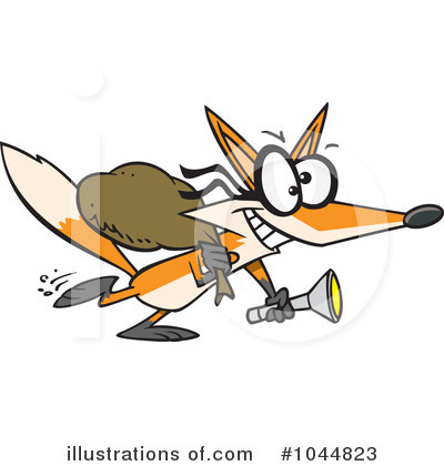Royalty-Free (RF) Fox Clipart Illustration by toonaday - Stock Sample #1044823
