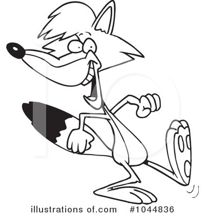 Royalty-Free (RF) Fox Clipart Illustration by toonaday - Stock Sample #1044836