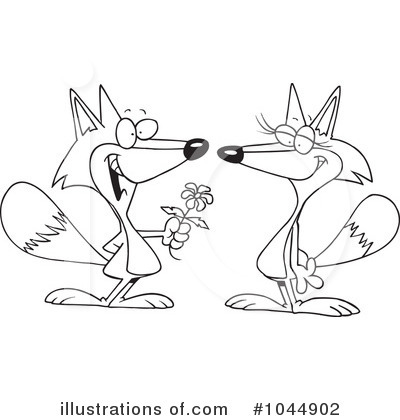 Royalty-Free (RF) Fox Clipart Illustration by toonaday - Stock Sample #1044902