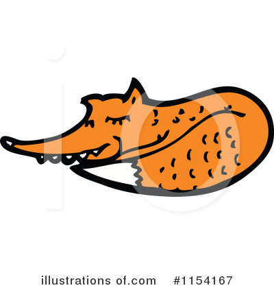 Royalty-Free (RF) Fox Clipart Illustration by lineartestpilot - Stock Sample #1154167