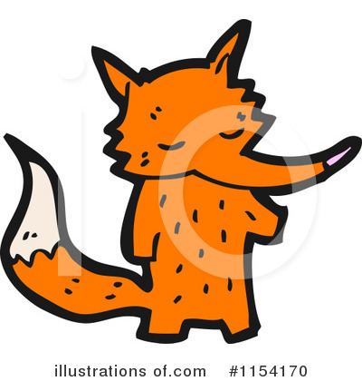 Royalty-Free (RF) Fox Clipart Illustration by lineartestpilot - Stock Sample #1154170