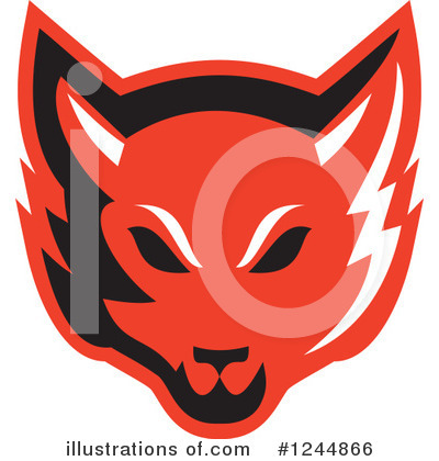 Royalty-Free (RF) Fox Clipart Illustration by patrimonio - Stock Sample #1244866