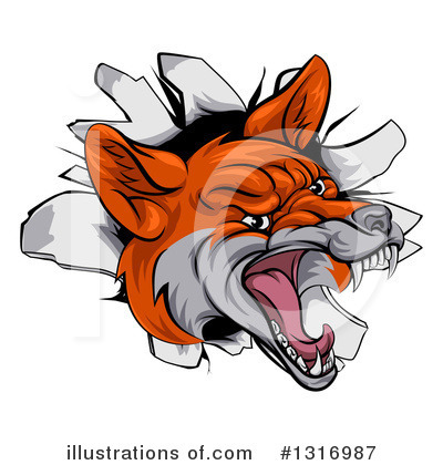Fox Clipart #1316987 by AtStockIllustration