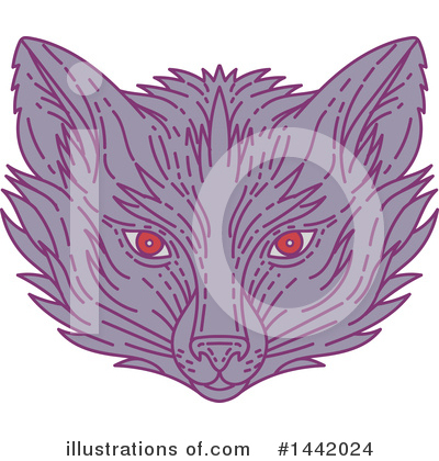 Royalty-Free (RF) Fox Clipart Illustration by patrimonio - Stock Sample #1442024