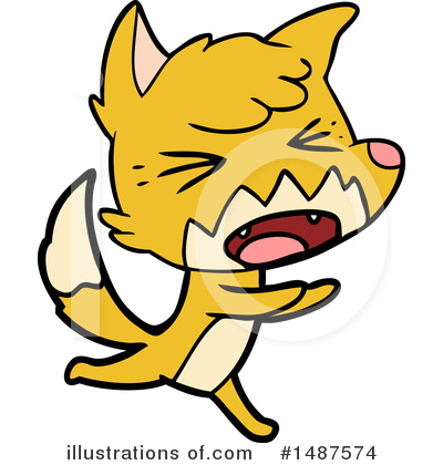Royalty-Free (RF) Fox Clipart Illustration by lineartestpilot - Stock Sample #1487574