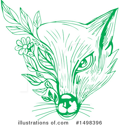 Royalty-Free (RF) Fox Clipart Illustration by patrimonio - Stock Sample #1498396