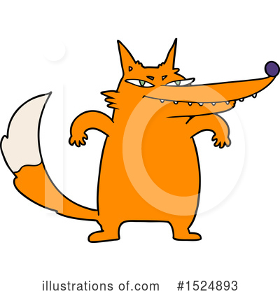 Royalty-Free (RF) Fox Clipart Illustration by lineartestpilot - Stock Sample #1524893