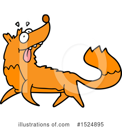 Royalty-Free (RF) Fox Clipart Illustration by lineartestpilot - Stock Sample #1524895