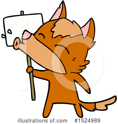 Royalty-Free (RF) Fox Clipart Illustration by lineartestpilot - Stock Sample #1524989