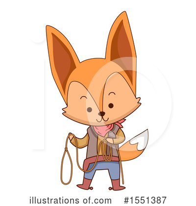 Royalty-Free (RF) Fox Clipart Illustration by BNP Design Studio - Stock Sample #1551387