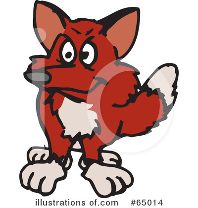 Royalty-Free (RF) Fox Clipart Illustration by Dennis Holmes Designs - Stock Sample #65014