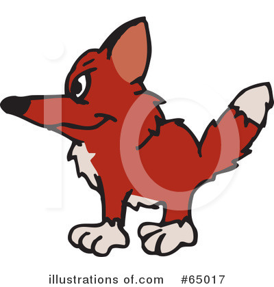 Royalty-Free (RF) Fox Clipart Illustration by Dennis Holmes Designs - Stock Sample #65017