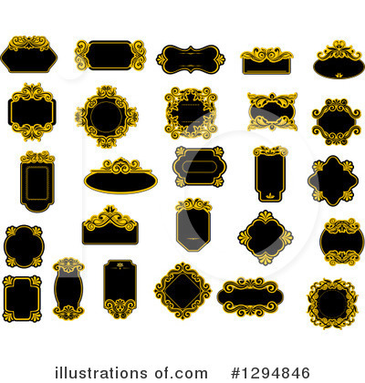Royalty-Free (RF) Frame Clipart Illustration by Vector Tradition SM - Stock Sample #1294846