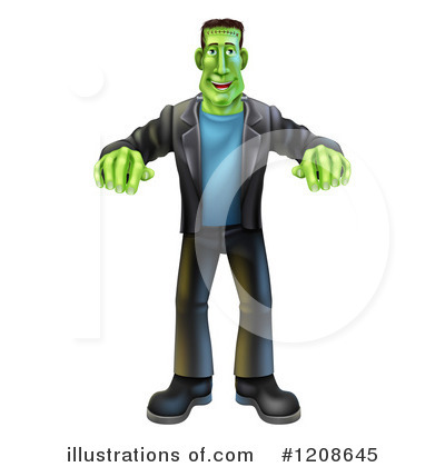 Royalty-Free (RF) Frankenstein Clipart Illustration by AtStockIllustration - Stock Sample #1208645