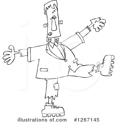 Royalty-Free (RF) Frankenstein Clipart Illustration by djart - Stock Sample #1267145