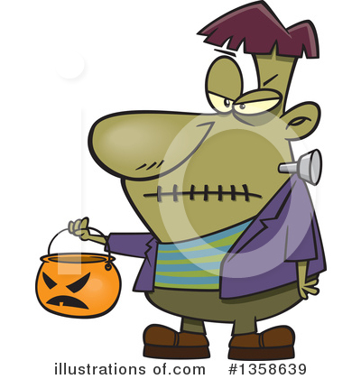 Trick Or Treating Clipart #1358639 by toonaday