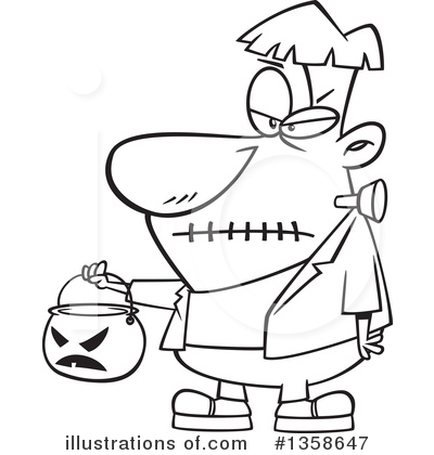 Trick Or Treating Clipart #1358647 by toonaday