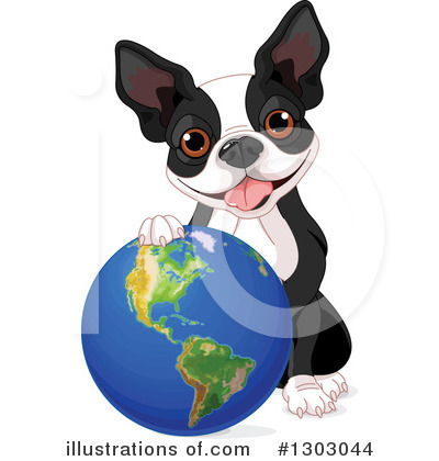Royalty-Free (RF) French Bulldog Clipart Illustration by Pushkin - Stock Sample #1303044
