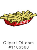 French Fries Clipart #1106560 by Cartoon Solutions