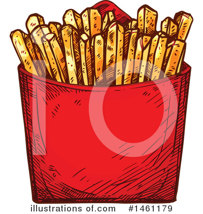 Fries Clipart #1461179 by Vector Tradition SM