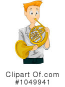 French Horn Clipart #1049941 by BNP Design Studio