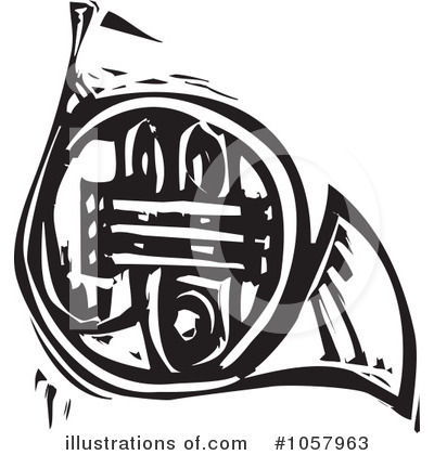 Royalty-Free (RF) French Horn Clipart Illustration by xunantunich - Stock Sample #1057963