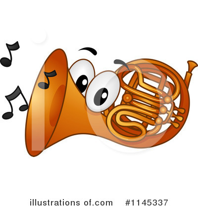 Royalty-Free (RF) French Horn Clipart Illustration by BNP Design Studio - Stock Sample #1145337