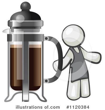 French Press Clipart #1120384 by Leo Blanchette