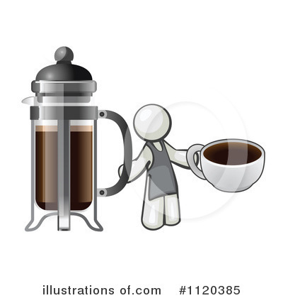 French Press Clipart #1120385 by Leo Blanchette