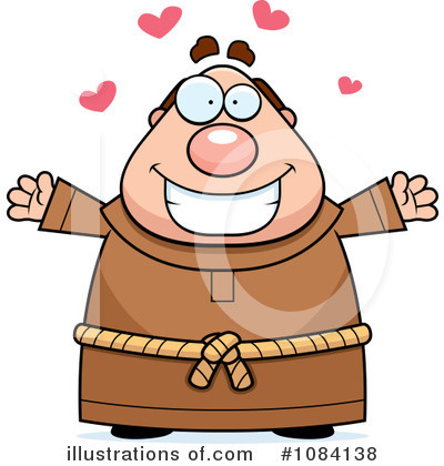 Royalty-Free (RF) Friar Clipart Illustration by Cory Thoman - Stock Sample #1084138