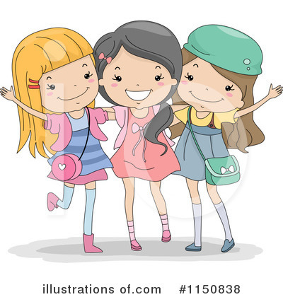 Little Girl Clipart #1150838 by BNP Design Studio