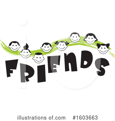 Royalty-Free (RF) Friends Clipart Illustration by Johnny Sajem - Stock Sample #1603663