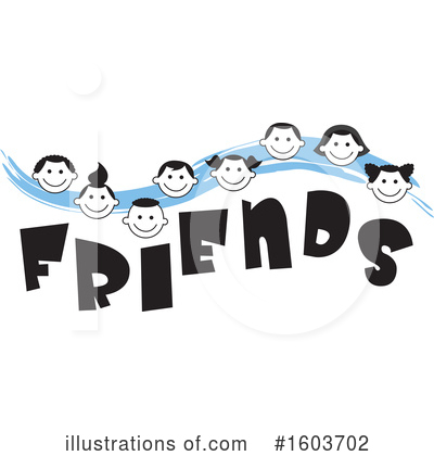 Royalty-Free (RF) Friends Clipart Illustration by Johnny Sajem - Stock Sample #1603702