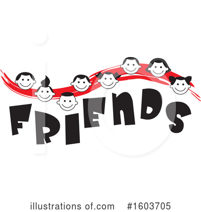 Royalty-Free (RF) Friends Clipart Illustration by Johnny Sajem - Stock Sample #1603705