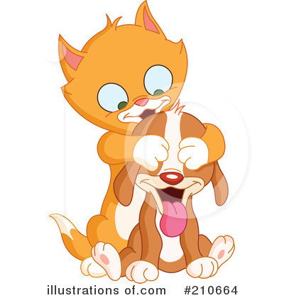 Kitten And Puppy Clipart #210664 by yayayoyo