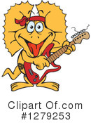 Frill Lizard Clipart #1279253 by Dennis Holmes Designs