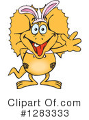 Frill Lizard Clipart #1283333 by Dennis Holmes Designs