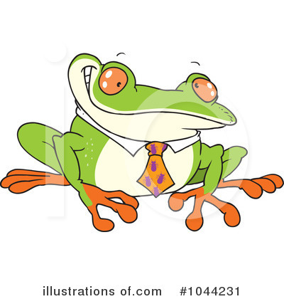 Royalty-Free (RF) Frog Clipart Illustration by toonaday - Stock Sample #1044231