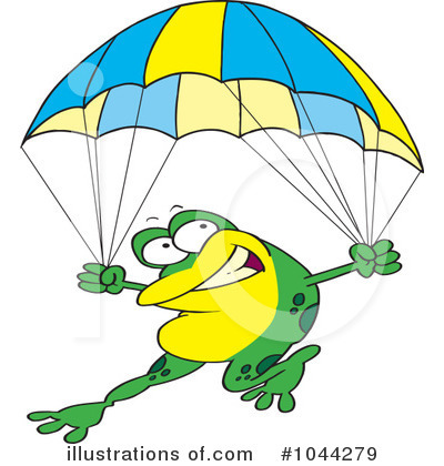 Parachuting Clipart #1044279 by toonaday