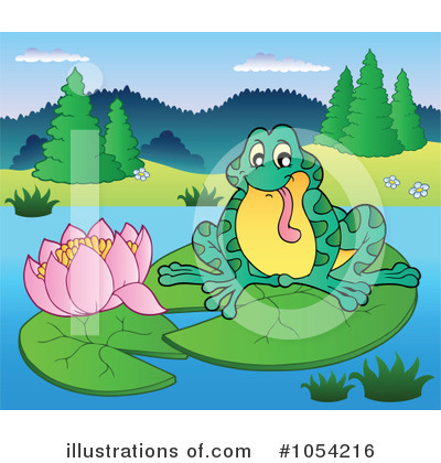 Royalty-Free (RF) Frog Clipart Illustration by visekart - Stock Sample #1054216