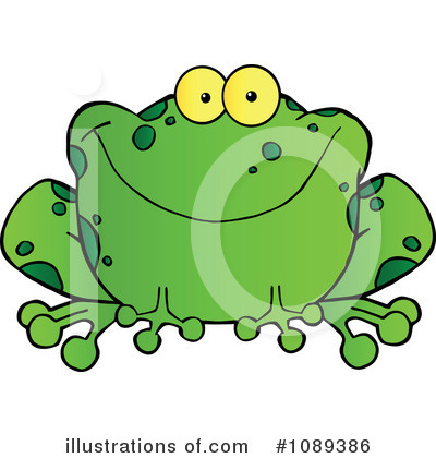 Royalty-Free (RF) Frog Clipart Illustration by Hit Toon - Stock Sample #1089386