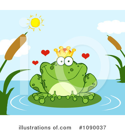 Royalty-Free (RF) Frog Clipart Illustration by Hit Toon - Stock Sample #1090037