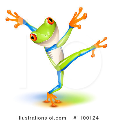 Royalty-Free (RF) Frog Clipart Illustration by Oligo - Stock Sample #1100124